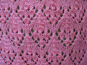 Haut coton coeur rose détail